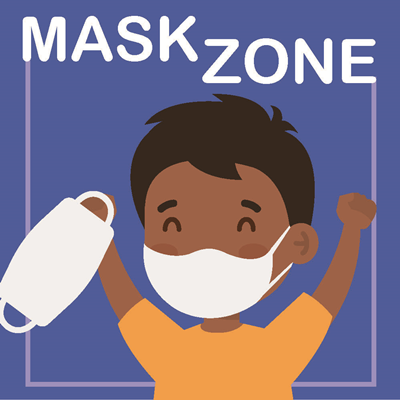 (Wall Decal) Please Wear a Mask - Elementary School