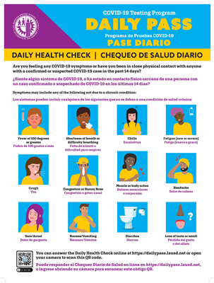 (Coroplast) Daily Health Pass/Check - En/Sp