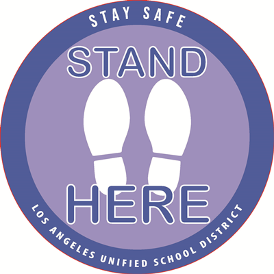 (Floor Decal) Stand Here - Elementary School