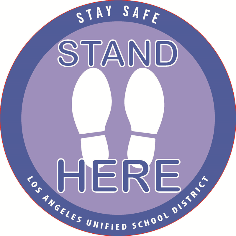 (Floor Decal) Stand Here Elementary School